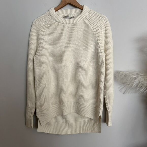 All Saints Cream Ivory Knit Sweater - Picture 1 of 7